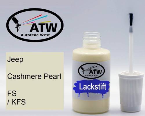 Jeep, Cashmere Pearl, FS / KFS: 20ml Lackstift, von ATW Autoteile West.